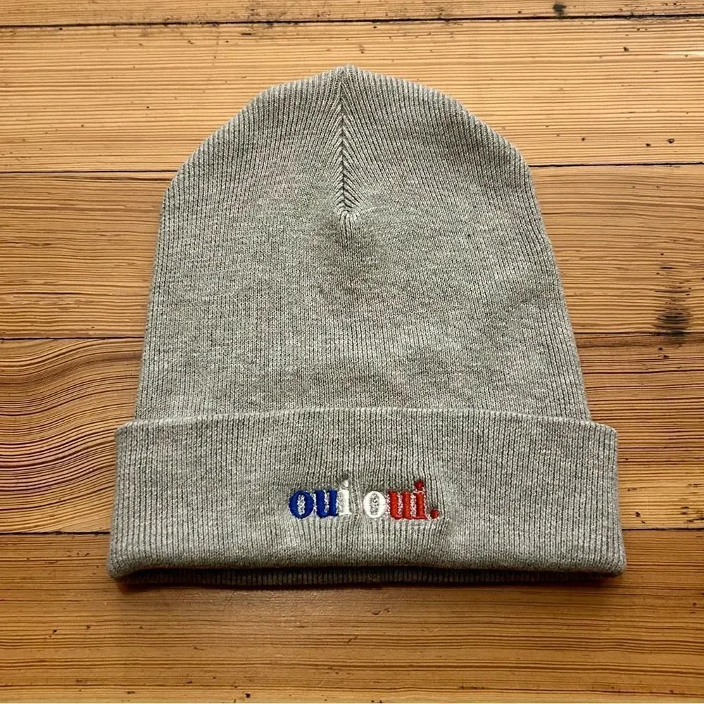 French Abroad knit beanie. Oui Oui. NWT.